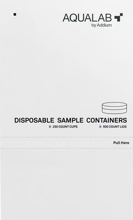 Copa para muestras – caja X 500 und (base y tapa) para Pawkit