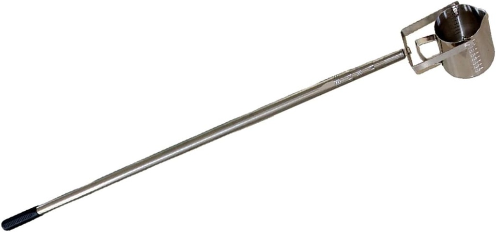 Cucharón/dipper de polipropileno de 16 oz/500 ml, tazón de 4 "de diámetro, mango de HDPE de 72" L