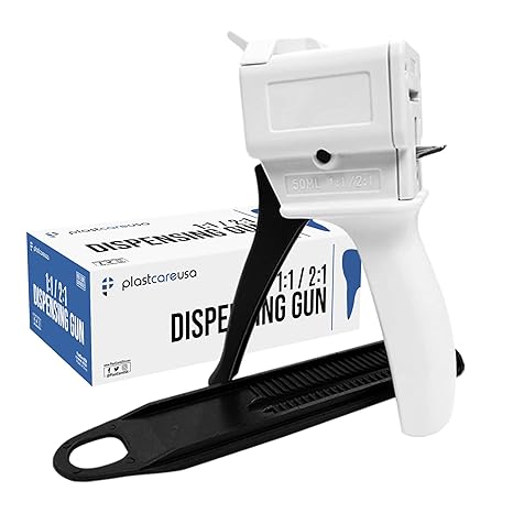 Pistola de material de impresión dental de 1.7 fl oz, pistola dispensadora de cartucho de mezcla de impresión AB 1:1/2:1