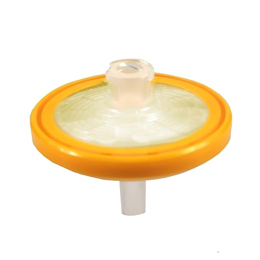 PVDF Millipore SLHV033RS PVDF Hidrófilo Millex-HV Unidad de filtro de jeringa estéril, 0.45 micras, 1.299 in de diámetro, amarillo (paquete de 50)