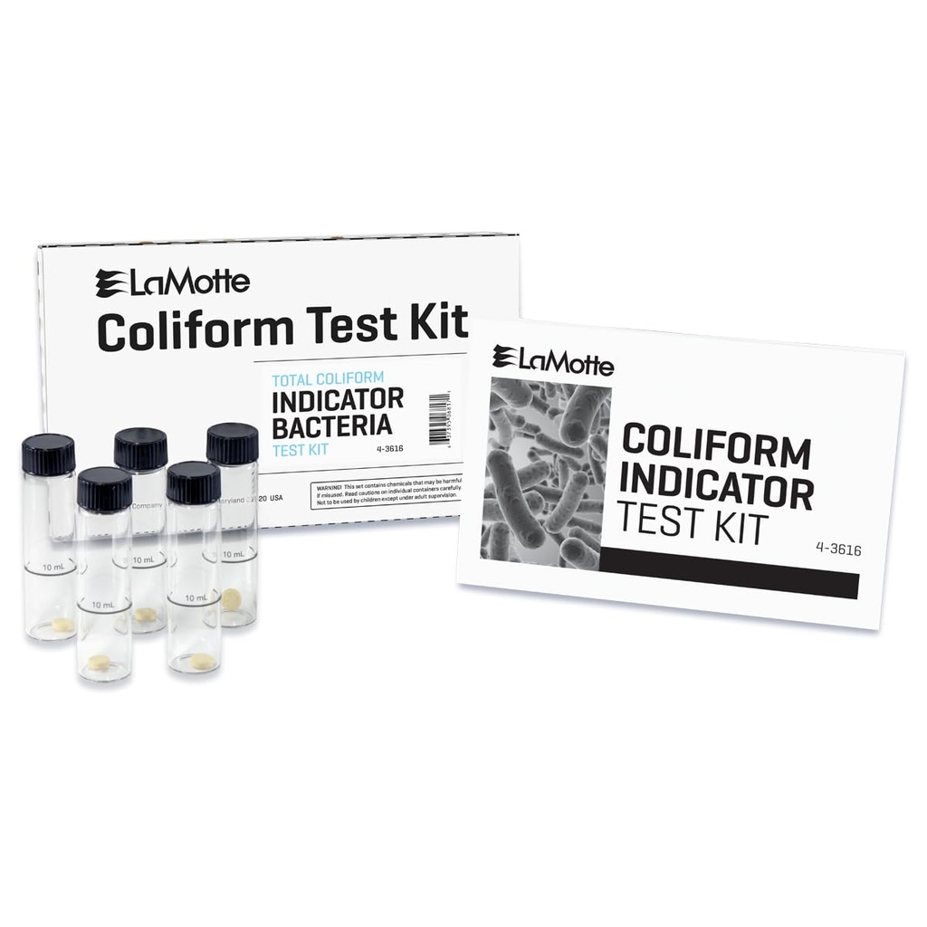 Kit de prueba de coliforme total/E. coli LaMotte, 1 prueba, 4-3616-UV