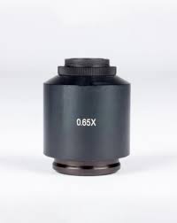 Adaptador de cámara con montura C de 0,65X para sensores de chip de 1/3" y 1/2" - Para cámaras digitales y microscopios Motic