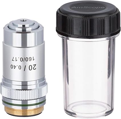 Objetivo del microscopio acromático A20X 20X