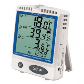 Termohigrómetro digital trazable 37803-86 con punto de rocío, tarjeta de memoria y calibración