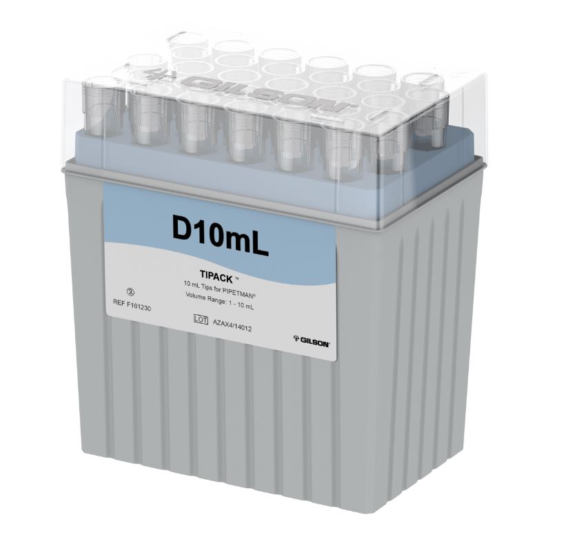 Puntas en rack Gilson PIPETMAN DIAMOND Tips D10mL TIPACK