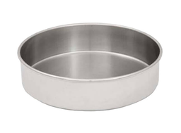 Bandeja para tamiz de 8" de acero inoxidable, altura completa Gilson V8SFXPN