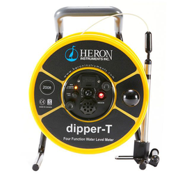Medidor de nivel de agua Dipper-T de cuatro funciones con sonda de 5/8 "e incrementos métricos, 150 m Heron Instruments Dipper-T 1130-T