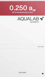 Estándares de actividad de agua 0.250 aw (KC2H3O2) Aqualab