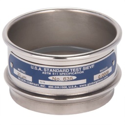 Tamiz de 3 pulgadas, totalmente de acero inoxidable, de altura completa, n.° 635 Gilson V3SF #635